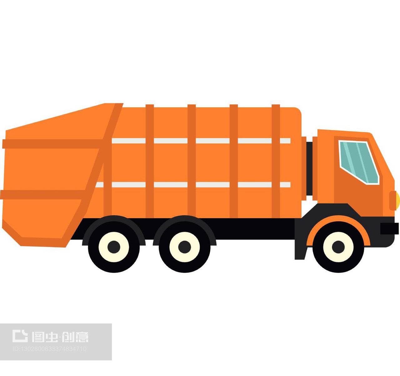 清潔能源的流動(dòng)脈動(dòng) 平面風(fēng)格下的垃圾車(chē)與油罐車(chē)圖標(biāo)設(shè)計(jì)